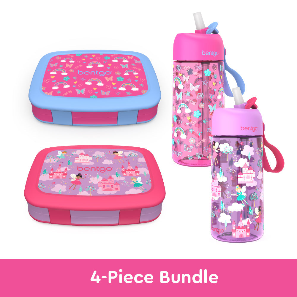bentgo-kids-prints-lunch-boxes-and-water-bottles-v1 bentgo-lunch-box-bottle-bundle-rainbow-fairy-1.jpg